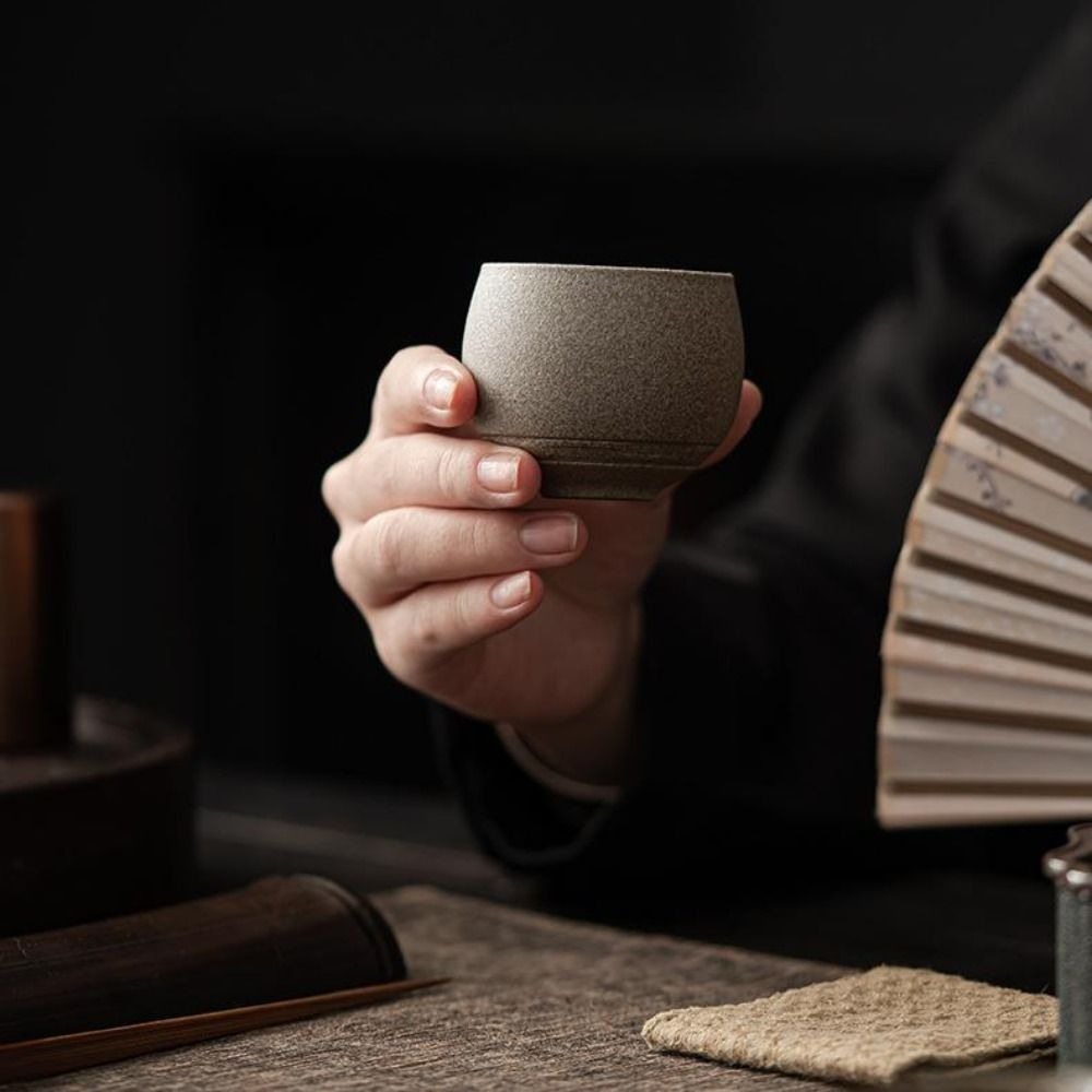 Handmade Ceramic Mug - طقم شاي الكونغ فو كوب شاي