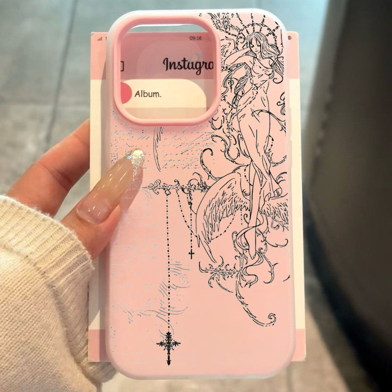 Samsung Galaxy A55 - غطاء هاتف بتصميم قوطي مع رسم