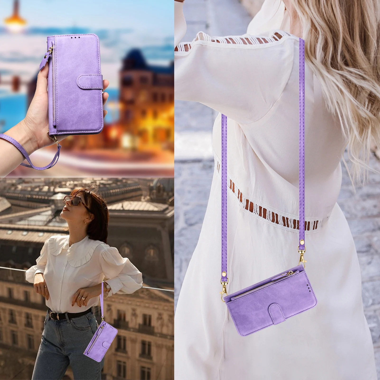 Leather Card Wallet - حافظة محفظة جلدية لهاتف POCO X7