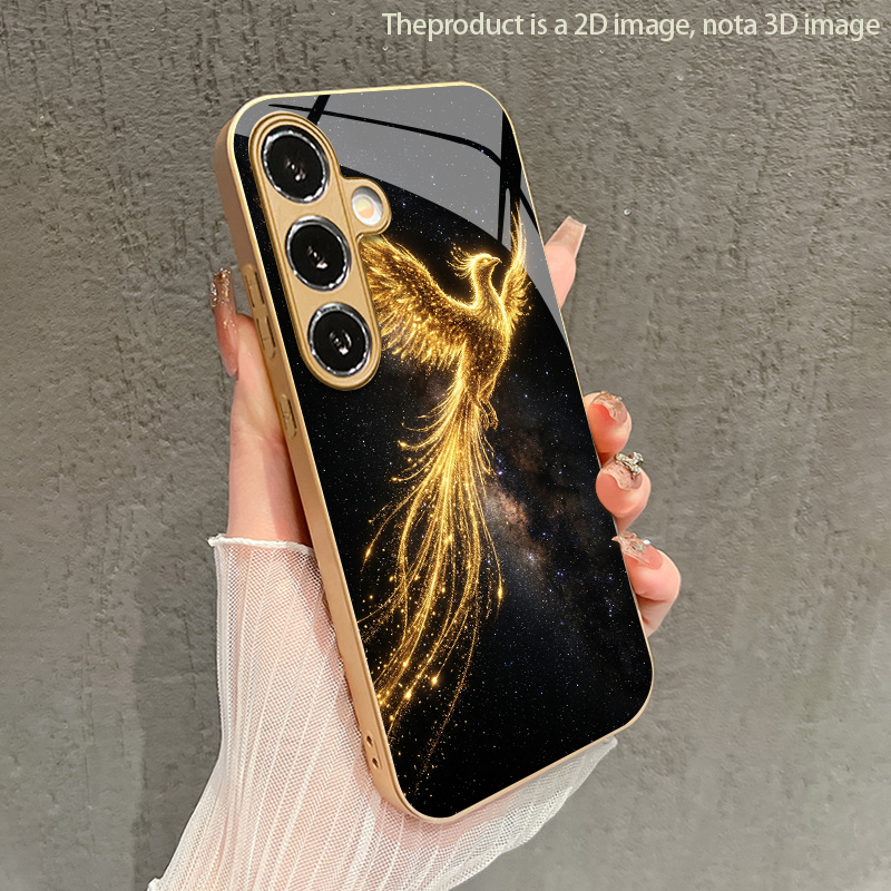 Samsung Galaxy A55 - غطاء هاتف بنمط طائر الفينيق ثنائي