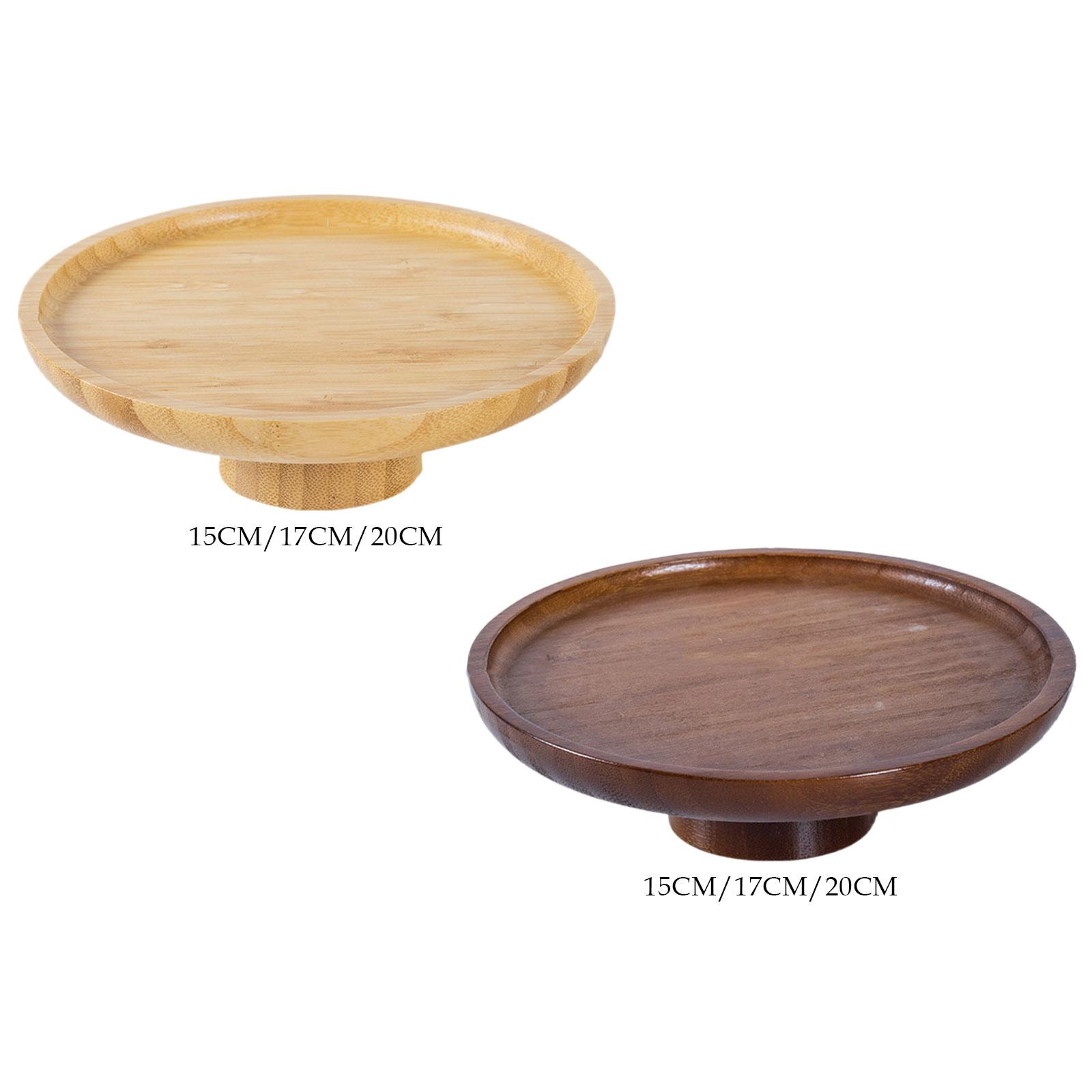 Wooden Serving Tray - حامل الكيك الخشبي، صينية تقديم الفاكهة،