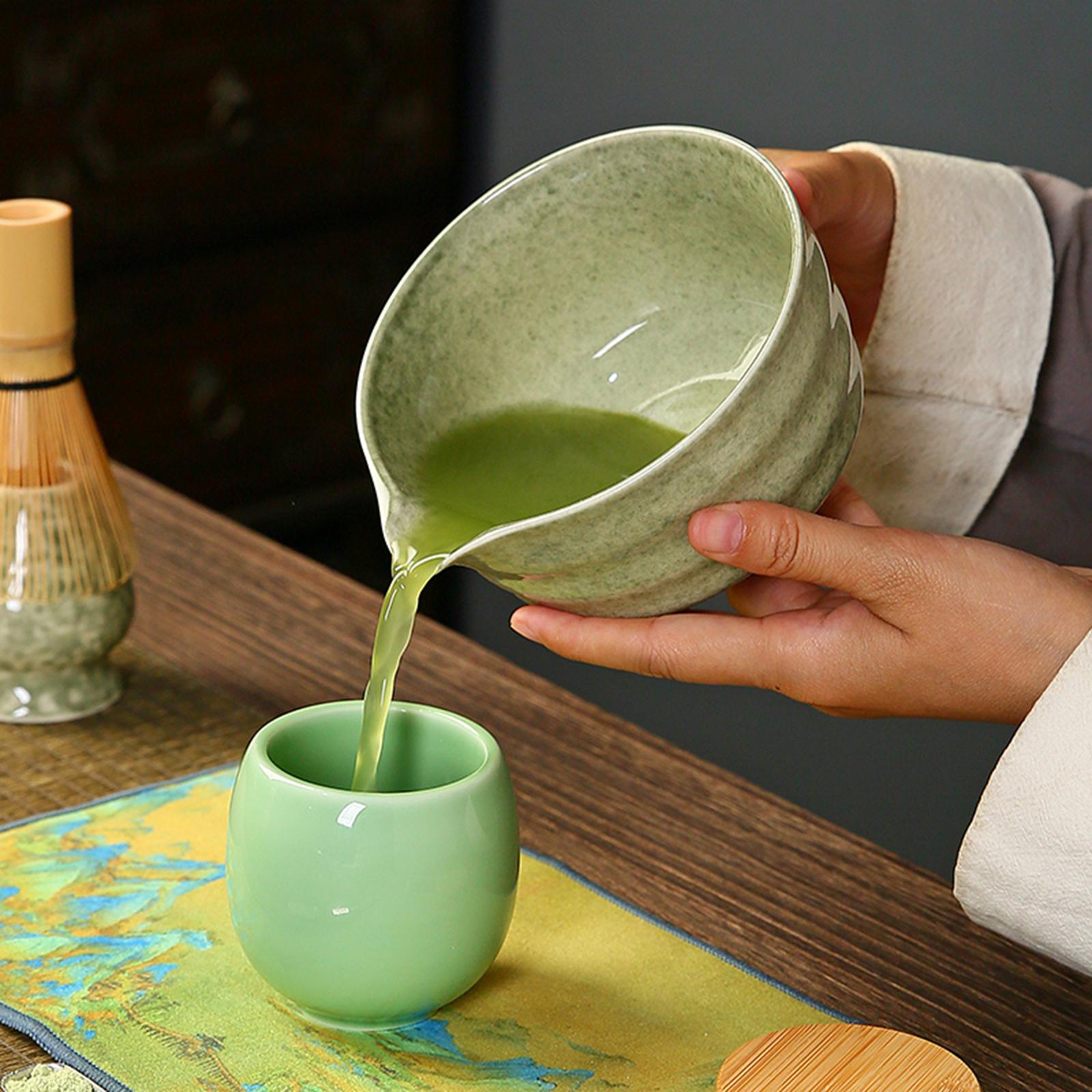 وعاء ماتشا من السيراميك مع فوه - مراجعة Handmade Ceramic Mug وسعره