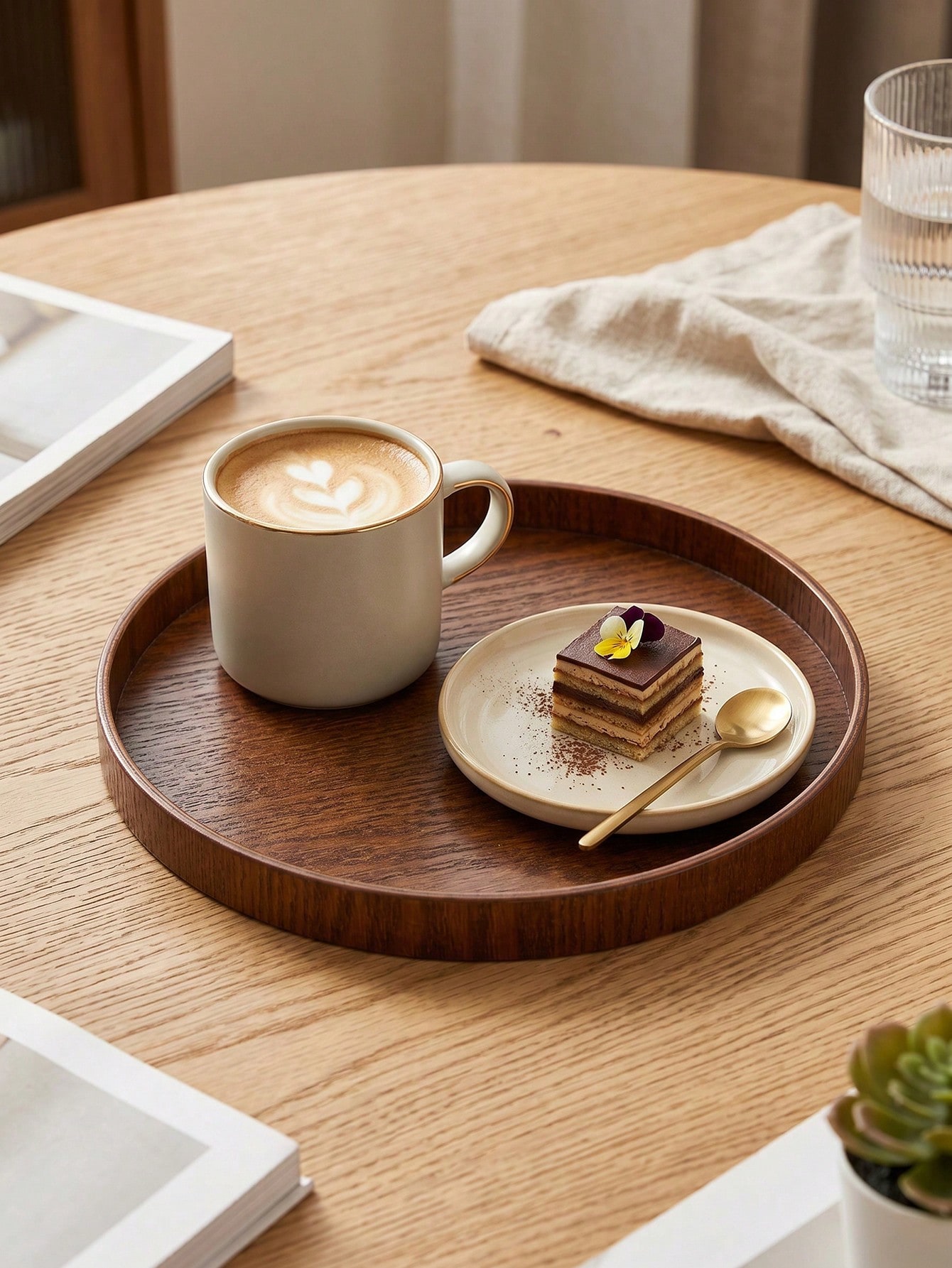 1 قطعة/3 قطع صينية تقديم خشبية - مراجعة Wooden Serving Tray وسعره