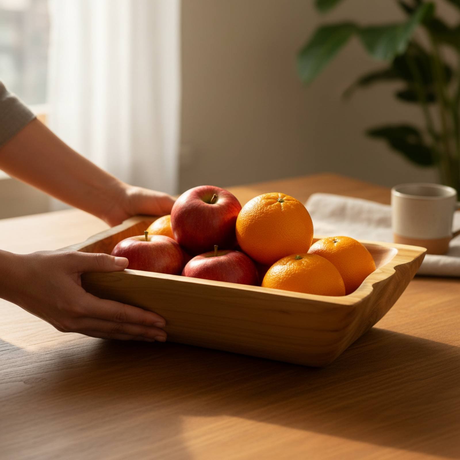 وعاء تخزين خشبي من الخشب الصلب - مراجعة Wooden Serving Tray وسعره