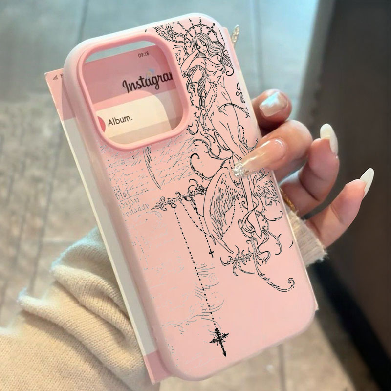 غطاء هاتف بتصميم قوطي مع رسم خ - مراجعة Samsung Galaxy A55 وسعره