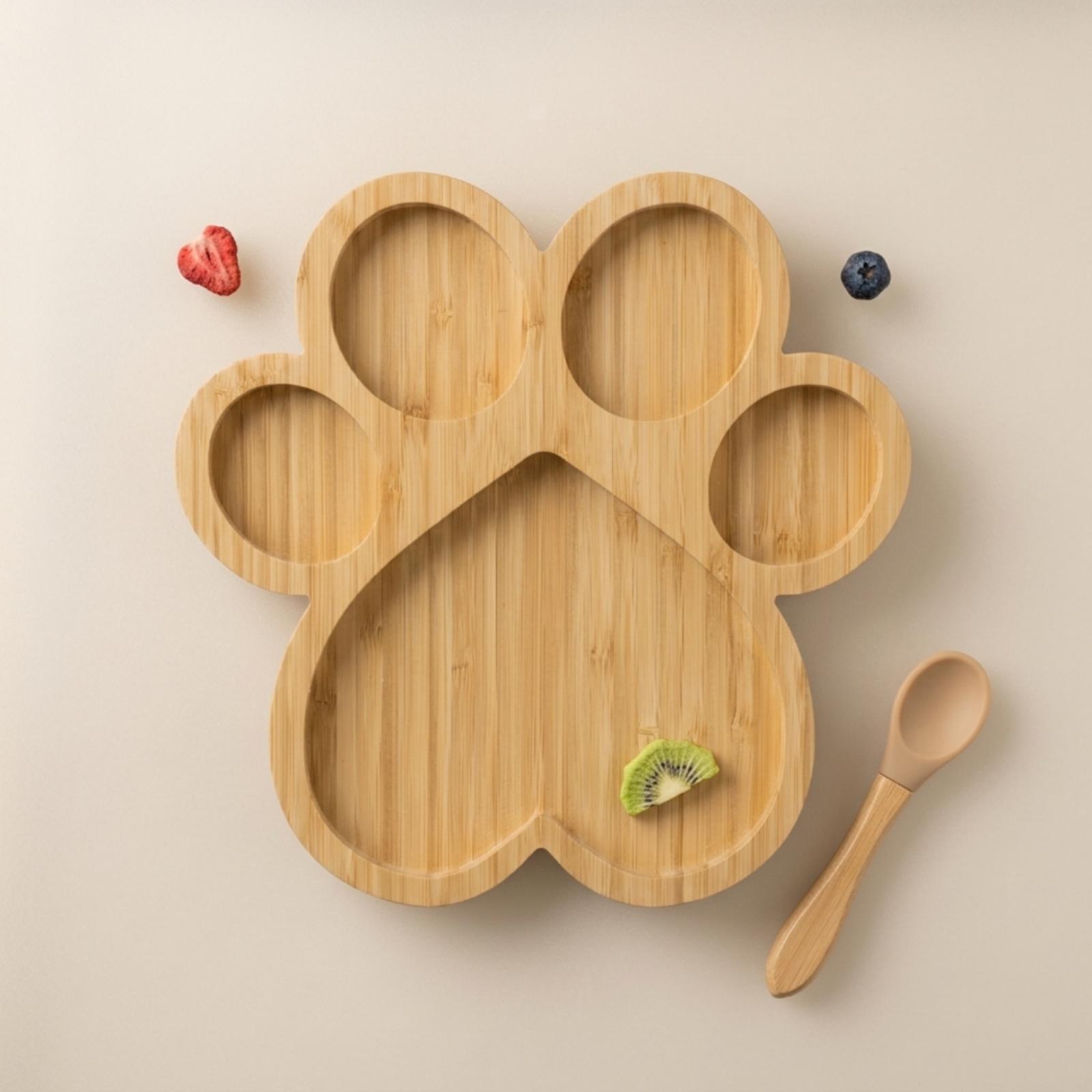 طبق خشبي من الخيزران مقسم إلى  - مراجعة Wooden Serving Tray وسعره