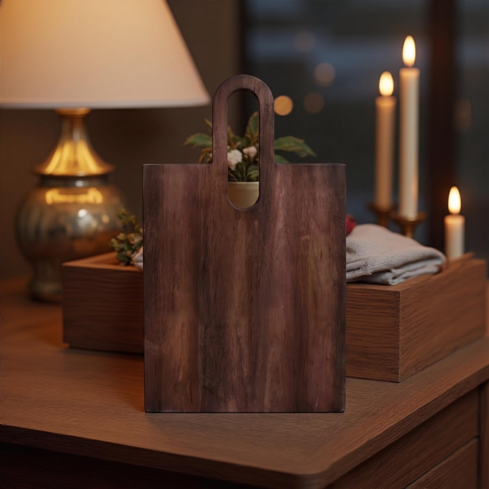 لوح تقديم للمطبخ من الخشب الصل - مراجعة Wooden Serving Tray وسعره