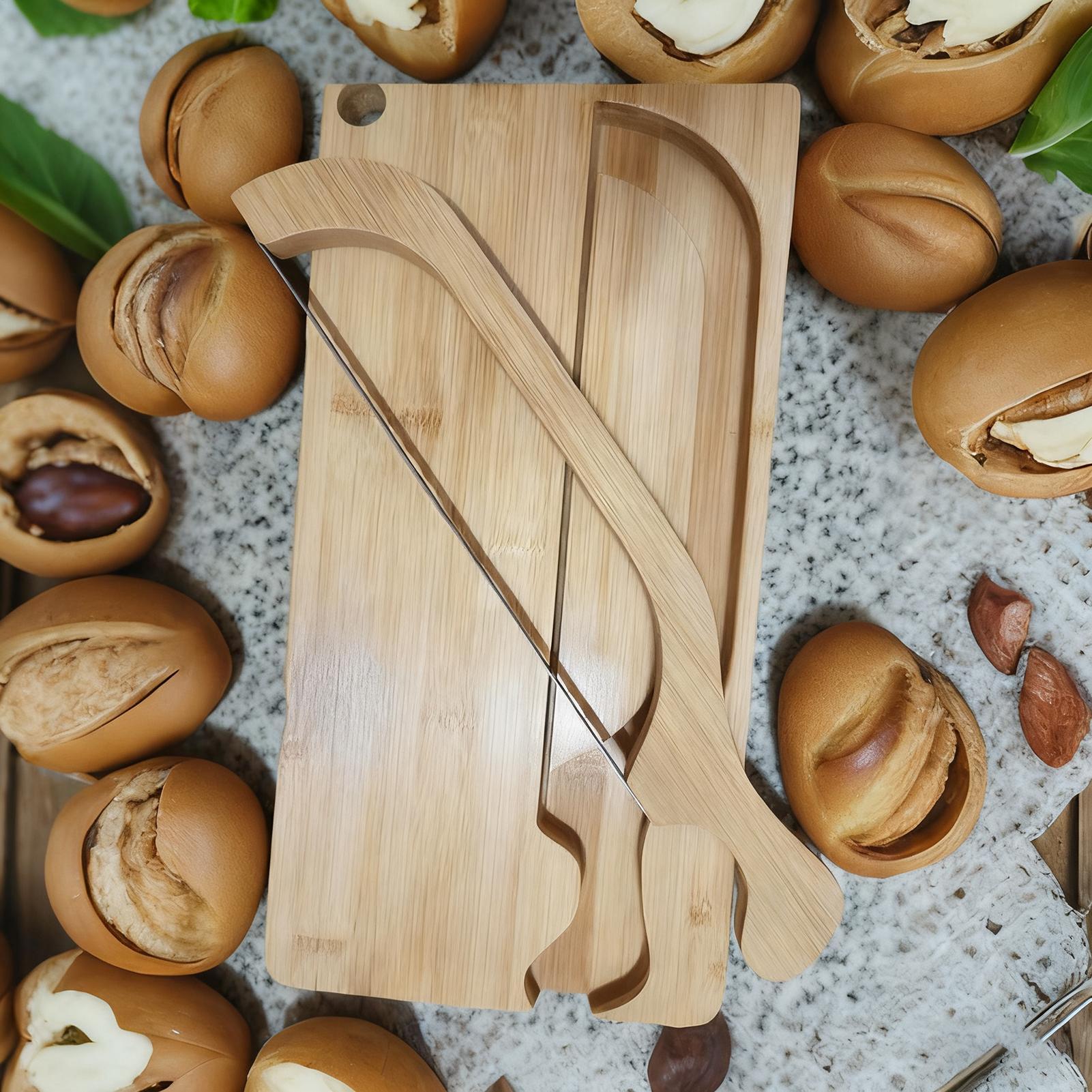 قطاعة خبز للعجين المخمر صينية  - مراجعة Wooden Serving Tray وسعره