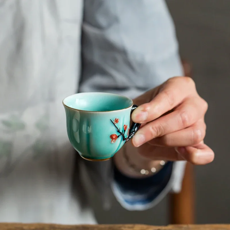 الصينية اليدوية نمط البرقوق كو - مراجعة Handmade Ceramic Mug وسعره