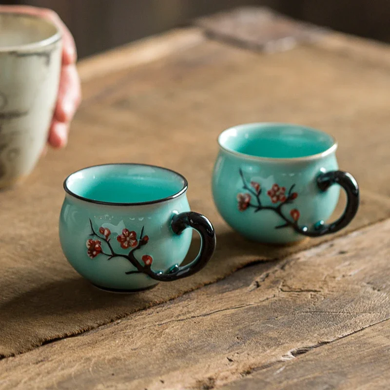 الصينية اليدوية نمط البرقوق كو - مراجعة Handmade Ceramic Mug وسعره