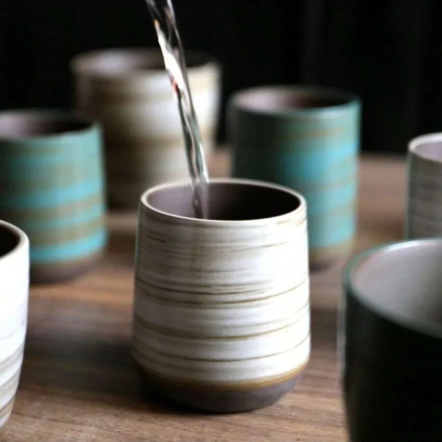 كوب من الخزف الحجري المطلي يدو - مراجعة Handmade Ceramic Mug وسعره