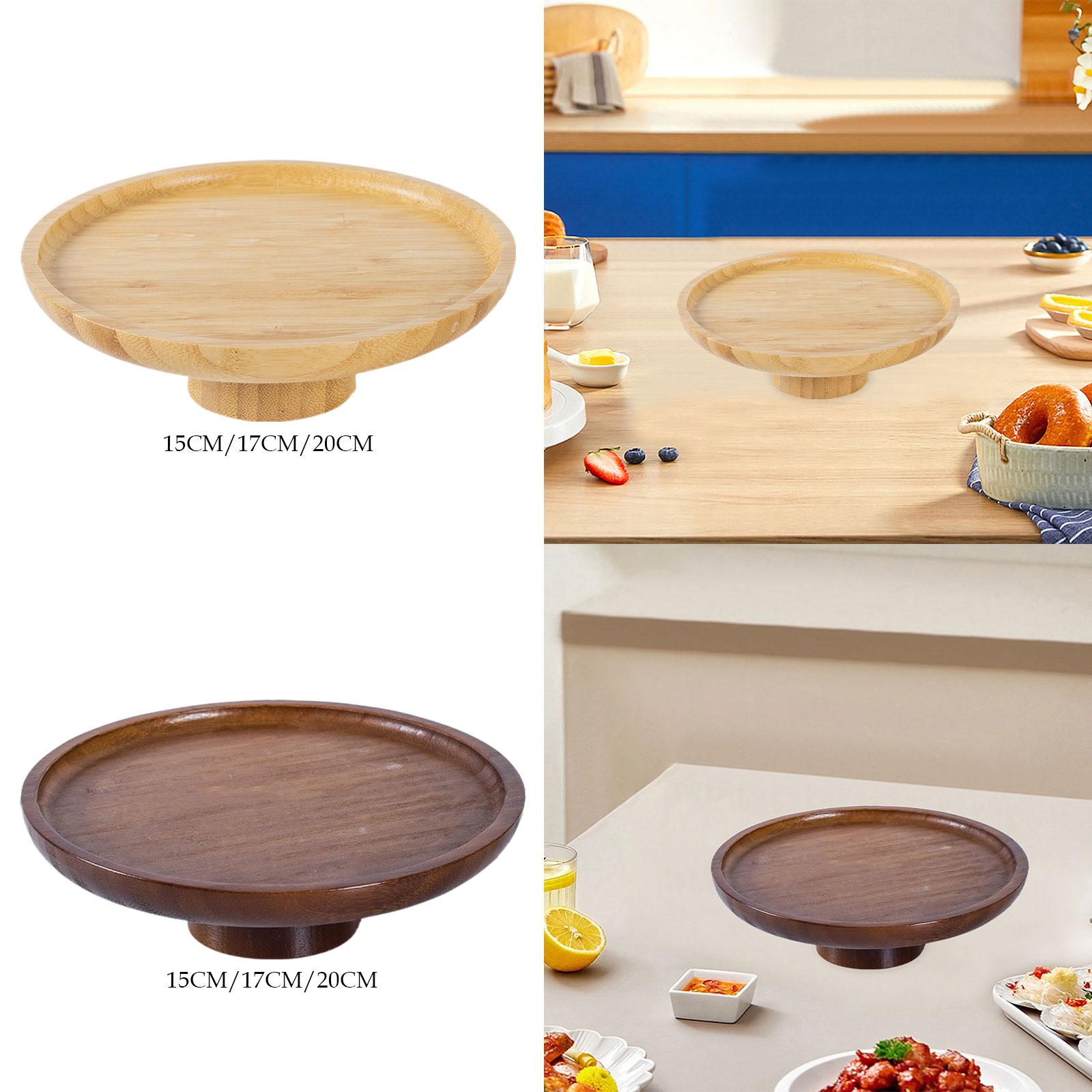 حامل الكيك الخشبي، صينية تقديم - مراجعة Wooden Serving Tray وسعره