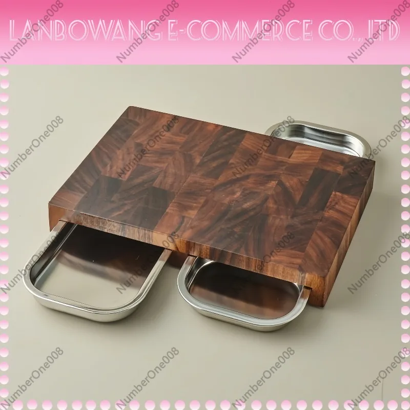 لوح تقطيع من خشب الجوز مع صيني - مراجعة Wooden Serving Tray وسعره
