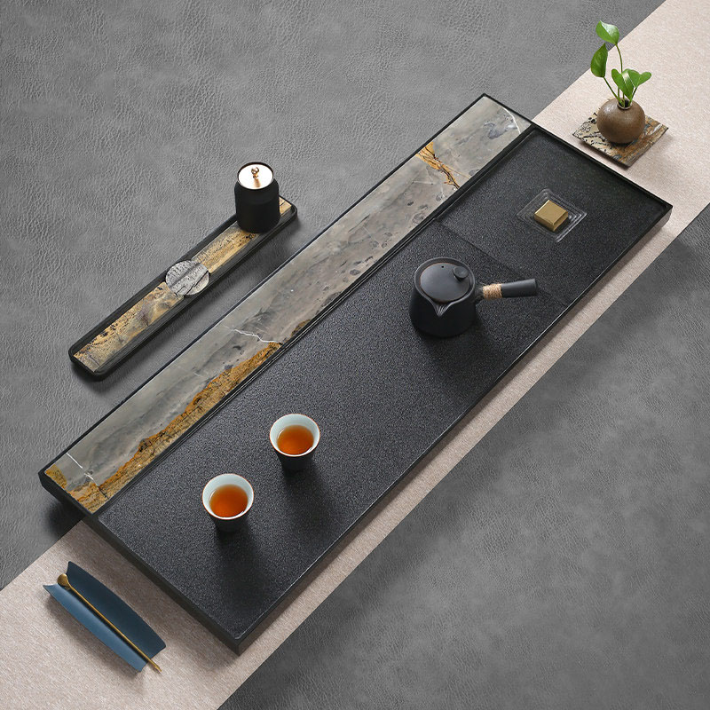 صينية شاي صينية طويلة، حاملات  - مراجعة Wooden Serving Tray وسعره